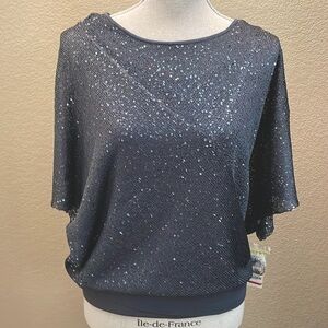 Alfani gray knit sequin sweater. NWT Size M